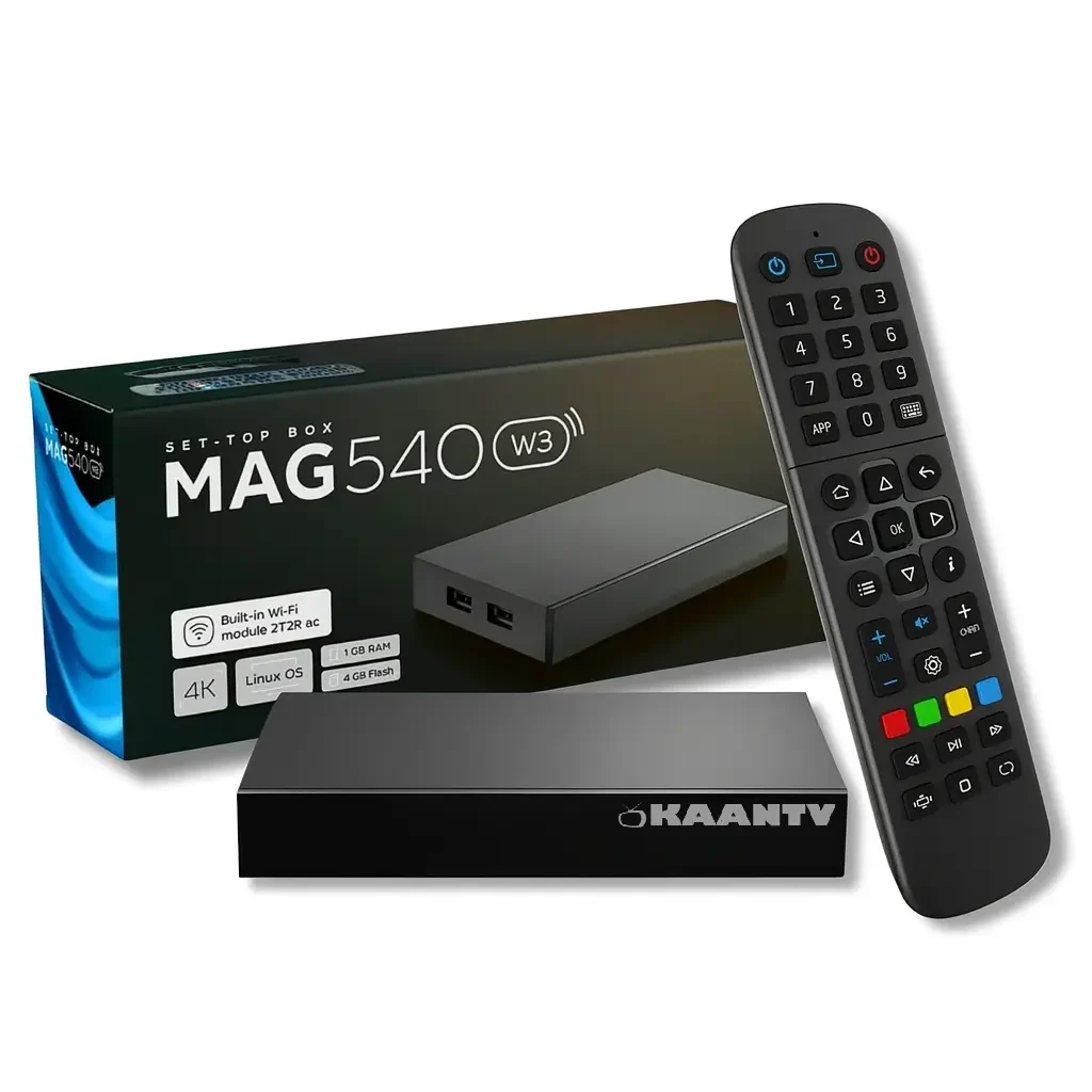 KaanTV Receiver MAG 540w3 ile IPTV keyfi yaşayan aile.